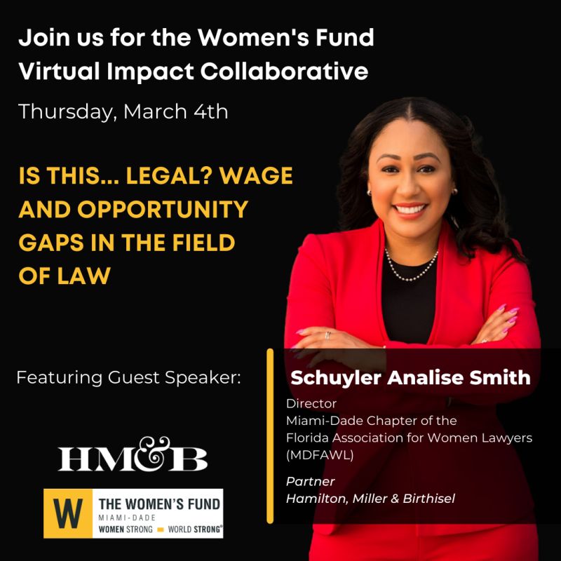 HM&B Partner Schuyler A. Smith Speaker At The Women’s Fund Virtual ...